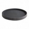 Round Black Non-Slip Tray Ø 356 mm - Olympia KRISTALLON - Fourniresto