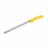 Yellow Serrated Blade Slicing Knife 25.5 cm - Hygiplas - Fourniresto