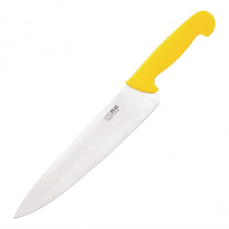 Kochmesser Gelb Klinge 25,5 cm - Hygiplas - Fourniresto