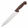 Couteau De Cuisinier Marron Lame 21,5 Cm - Hygiplas - Fourniresto