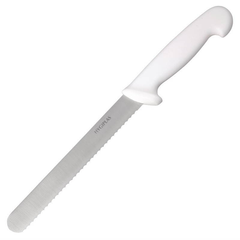 Brotmesser Weiß Klinge 20,5 cm - Hygiplas - Fourniresto