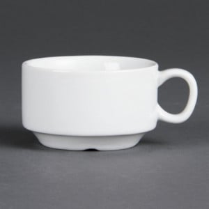 Stapeltasse für Espresso Weiß 85 ml Ø 80 mm - Set von 12 - Olympia - Fourniresto