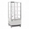 Vitrine Réfrigérée Positive Blanche 2 Portes Incurvées 86 L - Polar