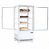 Vitrine Réfrigérée Positive Blanche 2 Portes Incurvées 86 L - Polar