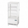 Vitrine Réfrigérée Positive Blanche 2 Portes Incurvées 86 L - Polar