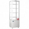 Vitrine Réfrigérée Positive Blanche Porte Incurvée 235 L - Polar
