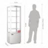 Vitrine Réfrigérée Positive Blanche Porte Incurvée 235 L - Polar