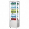 Vitrine Réfrigérée Positive Blanche Porte Incurvée 235 L - Polar