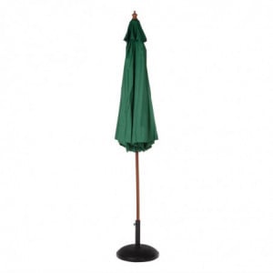 Green Round Parasol Ø 3 M - Bolero - Fourniresto