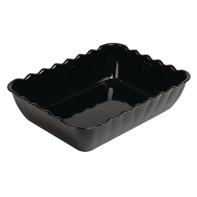 Black Bowls In San 4.25 L 335 X 255 Mm - Olympia KRISTALLON - Fourniresto