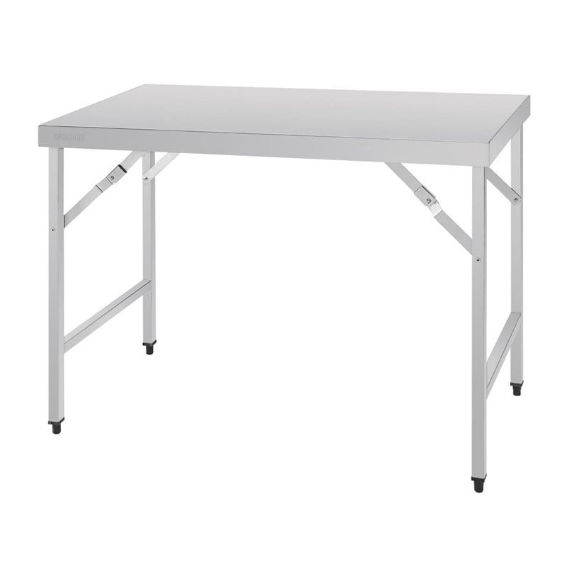 Large Folding Stainless Steel Table 1800 mm - Vogue - Fourniresto