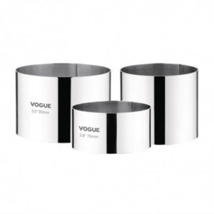 Cercle À Mousse En Inox Ø 70 Mm P 60 Mm - Vogue - Fourniresto