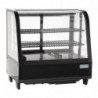 Schwarze Kühlvitrine für Theken - 100 L - Polar