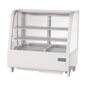 Weiße Kühlvitrine für Theken - 2 Regale - 100 L - Polar