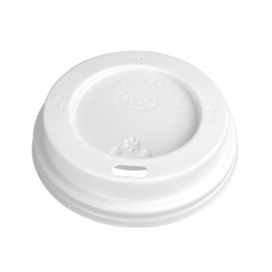 Lid for Hot Drinks Cup 230 ml - Pack of 1000 - Fiesta - Fourniresto