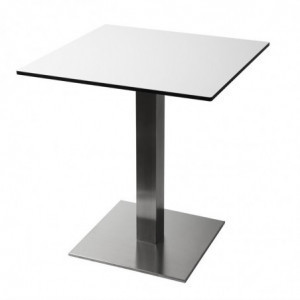 Pied De Table Carré En Inox 720 X 430 Mm - Bolero - Fourniresto