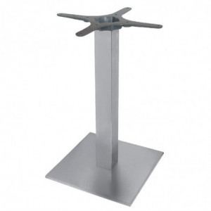 Pied De Table Carré En Inox 720 X 430 Mm - Bolero - Fourniresto