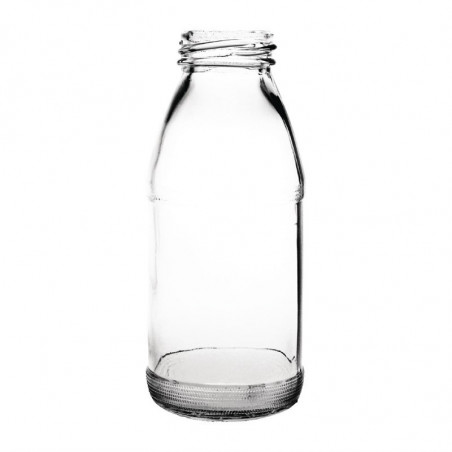 Mini Milchflasche aus Glas 200 ml - 12er Pack - Olympia - Fourniresto