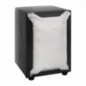 Black Stainless Steel Napkin Dispenser 90 x 107 mm - Olympia - Fourniresto