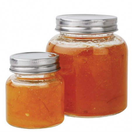 Bocal à Conserve en Verre avec Couvercle à Visser 330 ml - Lot de 6 - Vogue - Fourniresto