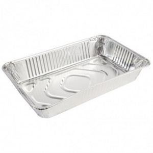 Rectangular Aluminum GN 1/2 3.6 L Tray - Set of 5 - Fiesta - Fourniresto