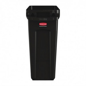 Recycling Collector with Black Ventilation Ducts 60 L - Rubbermaid - Fourniresto