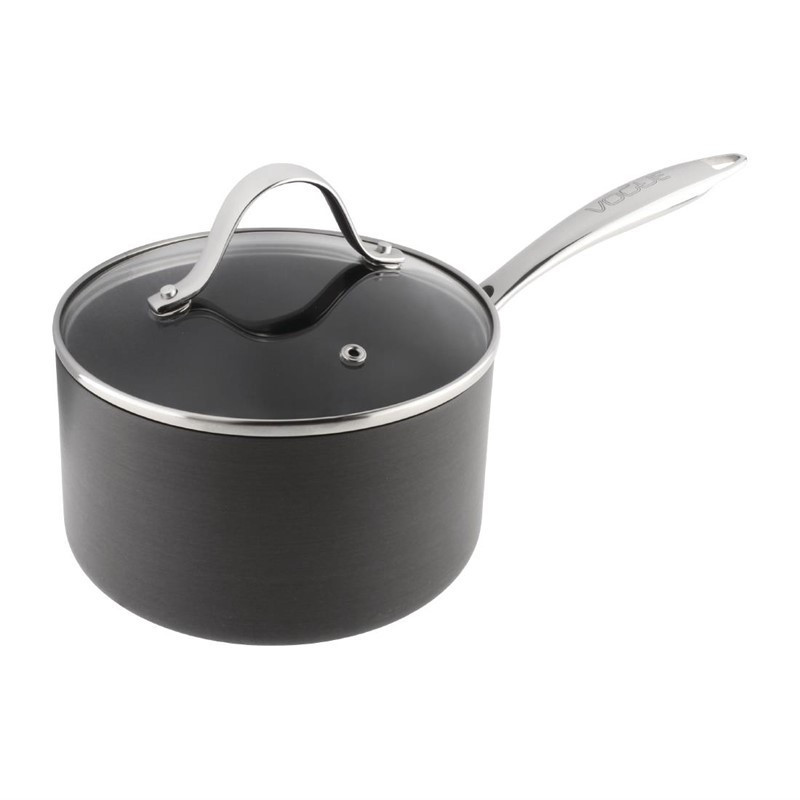 Casserole Antiadhésive en Aluminium Compatible Induction Ø 180 mm  - Vogue - Fourniresto