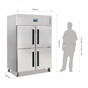 Kühlschrank mit negativer Temperatur 2 Türen GN 2/1 Serie G 600 L - Polar - Fourniresto