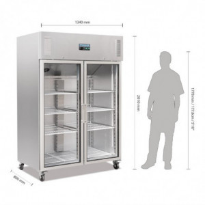 Kühlschrank mit positiver Kühlung GN 2/1 Serie G 600 L - Polar - Fourniresto