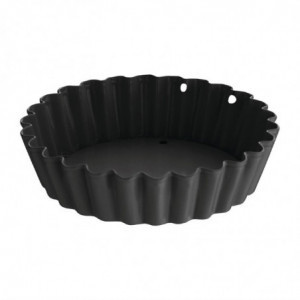 Moule à Tartelette Cannelé Antiadhésif avec Fond Amovible 10 cm - Lot de 3 - Vogue - Fourniresto