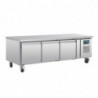 Positive refrigerated base GN 1/1 Series U 3 doors 317L - Polar - Fourniresto