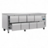 Refrigerated Table Gn 1/1 Ventilated 8 Drawers Series U - 616 L - Polar