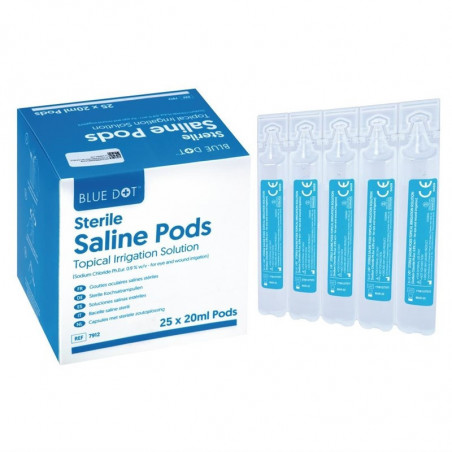 Gouttes Oculaires Salines Stériles 20ml Vendu par 25 - FourniResto - Fourniresto