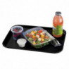 Rechteckiges schwarzes Polypropylen-Tablett für Fast Food 410mm - Cambro - Fourniresto