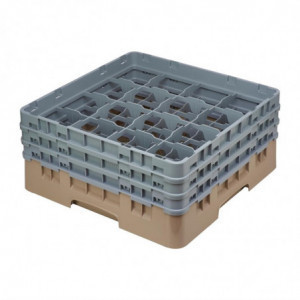 Casier à Verres 16 Compartiments Camrack Beige Hauteur Max 174mm - Cambro - Fourniresto