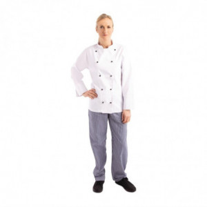 Kochjacke Unisex Chicago Langarm Weiß Größe L - Whites Chefs Clothing - Fourniresto