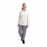 Unisex Chicago Long Sleeve White Chef Jacket Size M - Whites Chefs Clothing - Fourniresto