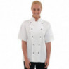 Veste De Cuisine Mixte Chicago Manches Courtes Blanche Taille Xl - Whites Chefs Clothing - Fourniresto