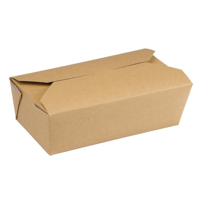 Rectangular Kraft Food Boxes - 985ml - Pack of 250 - Colpac