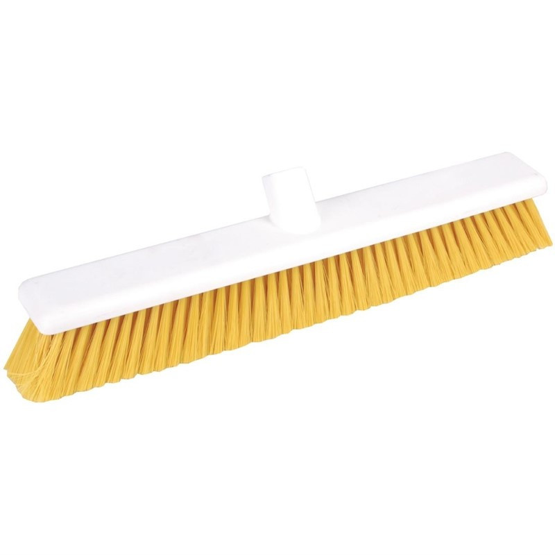 Soft Broom 457mm Yellow - Jantex - Fourniresto