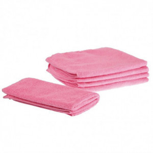 Mikrofaser-Tücher Rosa - 5er-Pack - Jantex