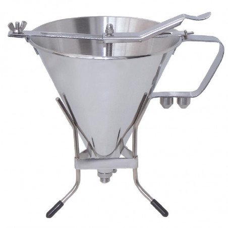 Stainless Steel Automatic Piston Funnel 1.5L - De Buyer - Fourniresto