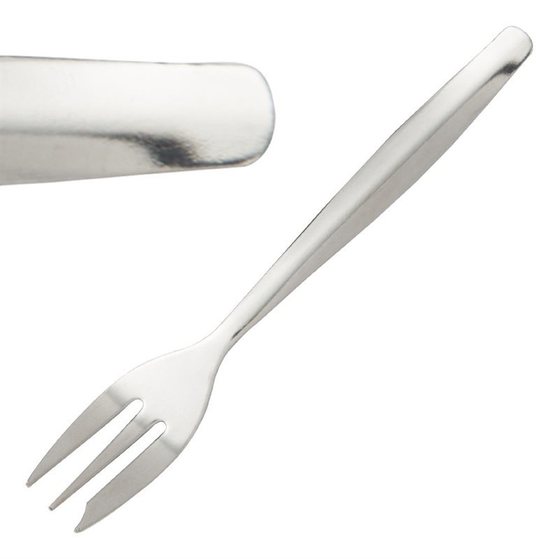 Stainless Steel Cake Fork - Set of 12 - Olympia