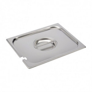 Couvercle en Inox avec Encoche GN 1/2 - Gastro M - Fourniresto