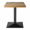 Plateau de Table Carré Effet Bois Vieilli - L 700mm - Bolero