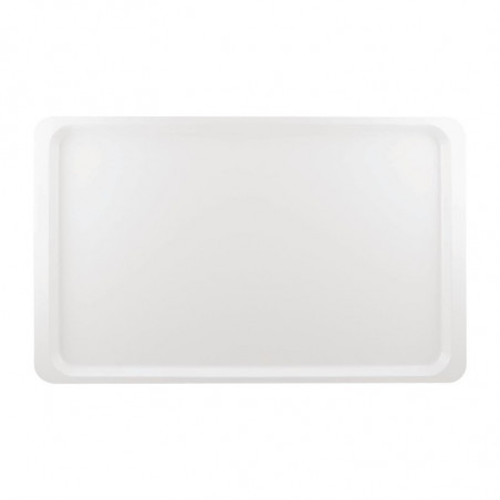 Polyester GN1/1 530x325mm White Service Tray - Roltex - Fourniresto