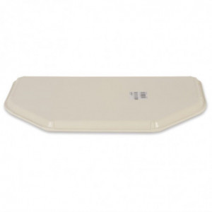 Tray in Trapezoid Polyester 500x325mm Beige - Roltex - Fourniresto