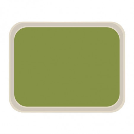 Standard Polyester Service Tray 470x360mm Green - Roltex - Fourniresto