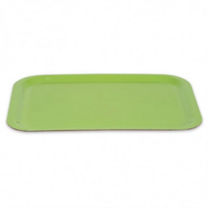 Plateau de Service en Polyester Trapèze GN 500x325mm Vert - Roltex - Fourniresto