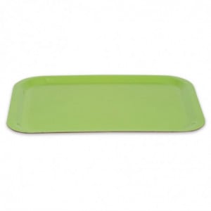 Trapezoidal Polyester Service Tray GN 500x325mm Green - Roltex - Fourniresto